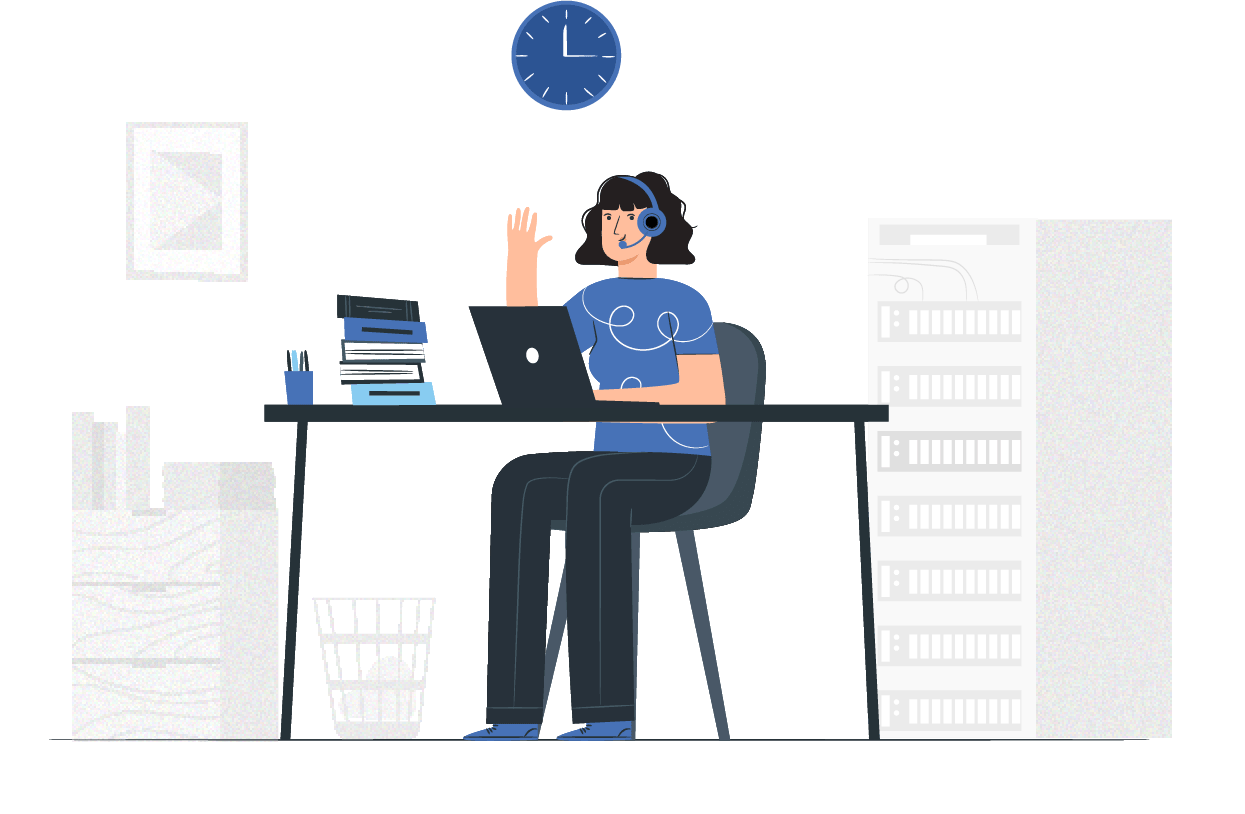 noc support person on video call