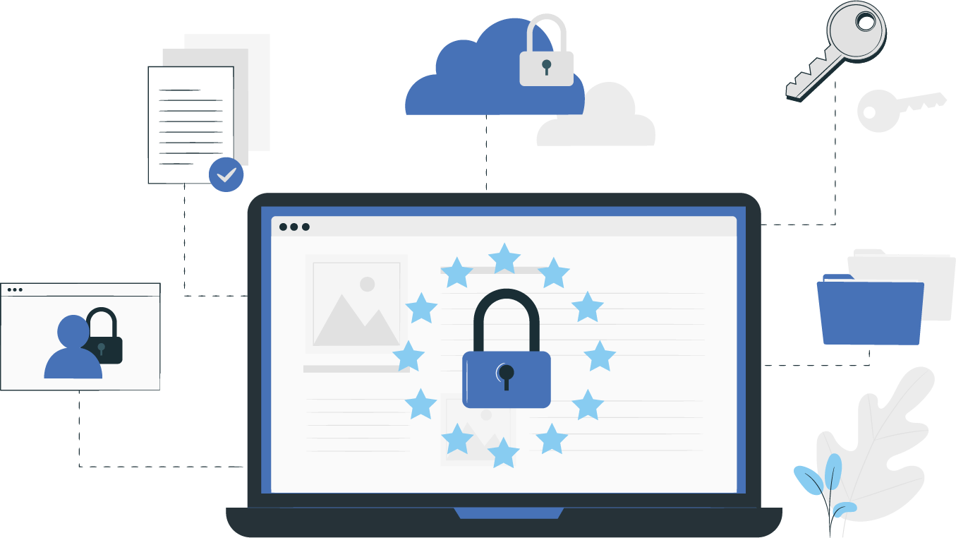 cybersecurity on laptop