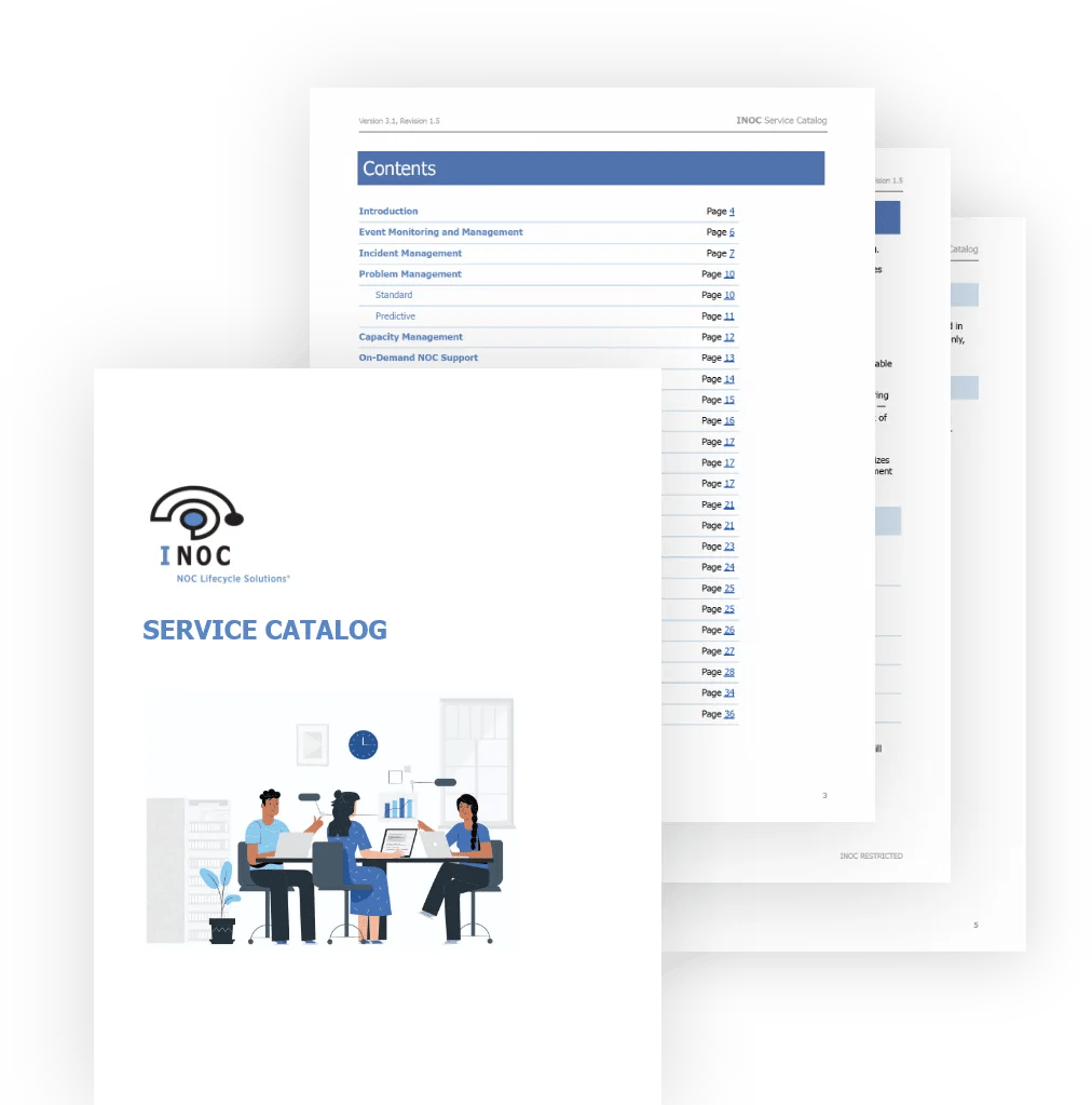 inoc service catalogue