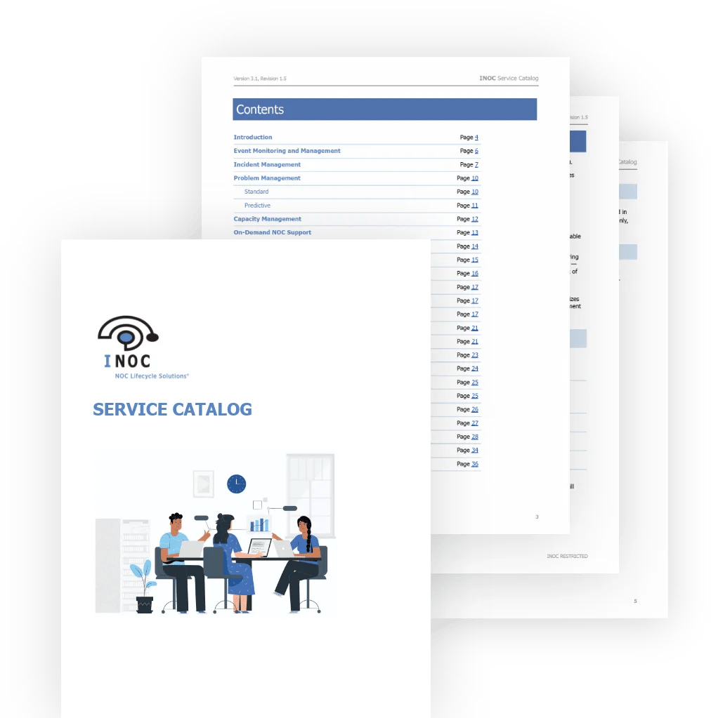 INOC service catalogue