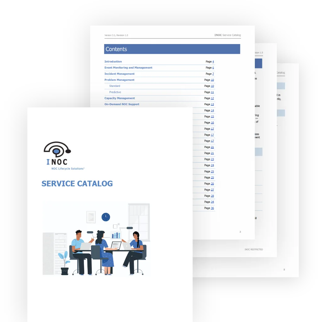 INOC service catalogue